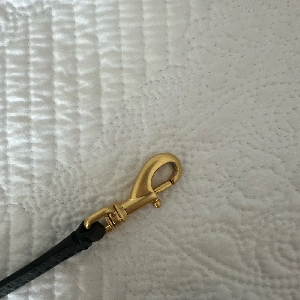 Tory Burch Black Canvas Monogram Mini Bag - Picture 5 of 10